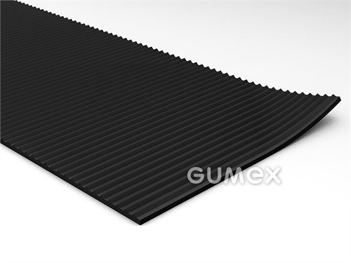 Dielektrische Matte S7, 6mm, Breite 1200mm,80°ShA,gerillte Ausführung (Kat.0, 1kV), IEC 61111:2009, 